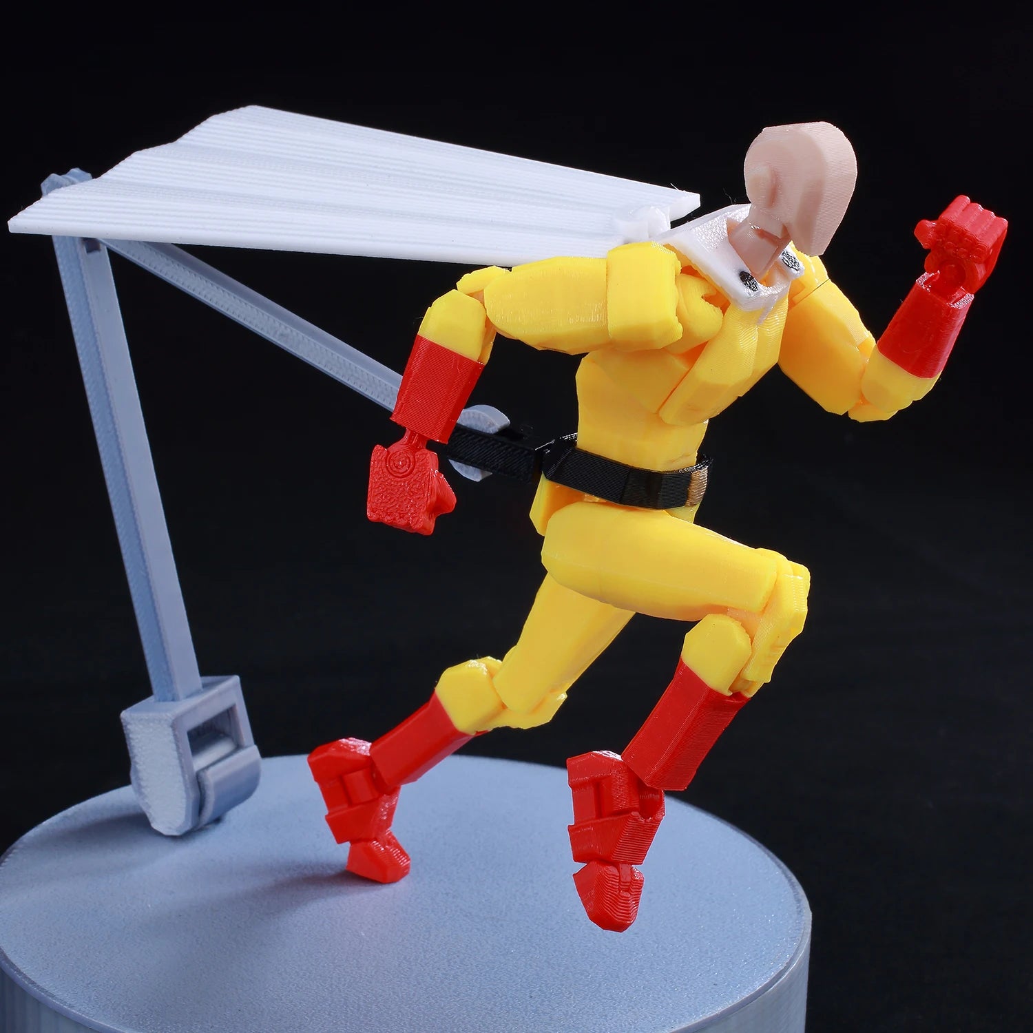 9L3D Printed Lucky Dummy 13 One-Punch Man 3D Action Figure, Multi-Jointed Poseable Anime Model, Collectible Gift for Fans