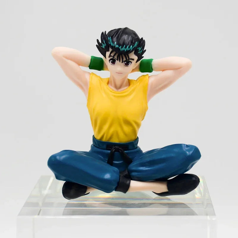 8cm YuYu Hakusho Figure Palm Size Yusuke Urameshi Anime Shuichi Minamino/Youko Kurama Action Figure Collectible Model Doll Toys