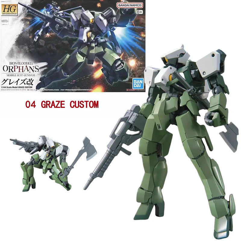 Bandai Genuine HG IBO 1/144 GUNDAM Barbatos Gusion Hajiroboshi Astaroth Anime Action Figure Collectible Assembly Model Toys Gift