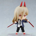 10cm Chainsaw Man Power Q Version Nendoroid Action Figure Interchangeable Face Anime Figure PVC Model Toy With Stand Decor Gift