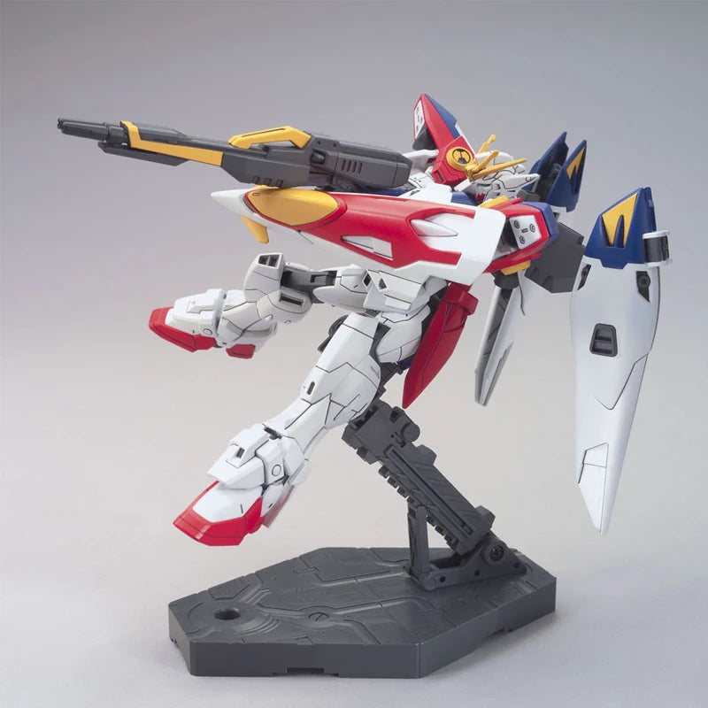 Bandai Original Genuine Figure Gundam Model Kit HGUC 1/144 XXXG-00W0 Wing Gundam Zero Collection Action Figure Model Toys Gifts