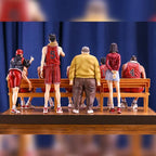 33cm New Slam Dunk Anime Figure Group Photo Perimeter PVC Model Statue Desktop Decoration Ornaments Kids Christmas Gifts Toys