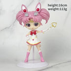 Sailor Moon Anime Tsukino Usagi Chibiusa Action Figures Collection Model Car Cake Decoration Ornament Toys Gifts