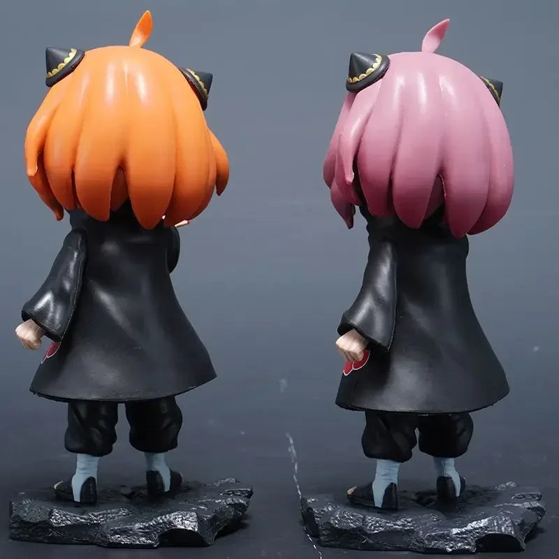 Spy×family Anya Forge Figures Anya Cos Uchiha Itachi and Pain Figurine Naruto Model PVC Cute Anime Collection Statue Toys Gifts