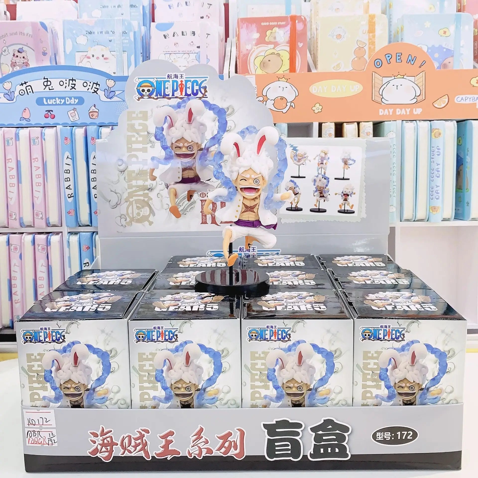 12pcs Anime Blind Box One Piece Demon Slayer Luffy Mini Figure Ornament Blind Box Room Decor Doll Model Collection Gifts Toys