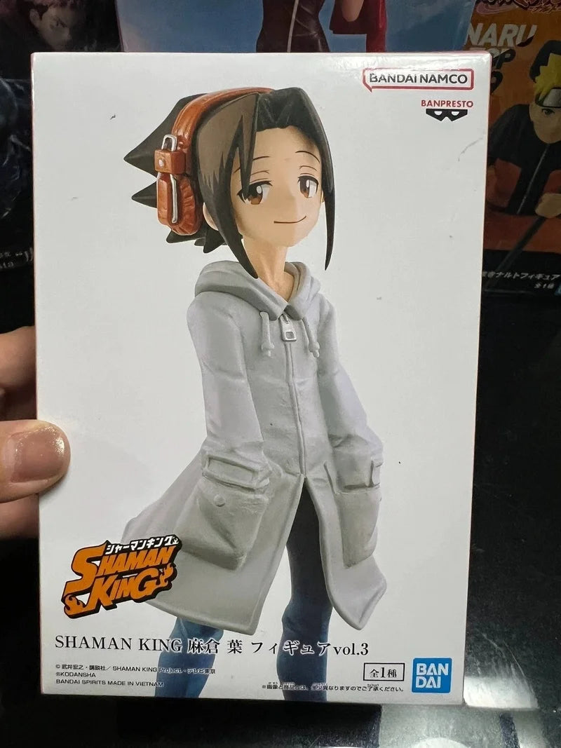 New Original Bandai Anime BP Figure Shaman King 14cm Yoh Asakura Vol.3 Action Figure Collectible Model Toys For Kids Xmas Gifts