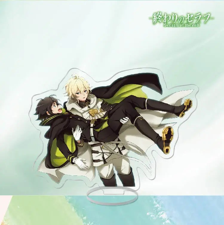 Japan Anime Seraph Of The End Acrylic Stands Model Figure Mikaela Hyakuya Cosplay Plate Holder Topper Birthday Fans Christmas