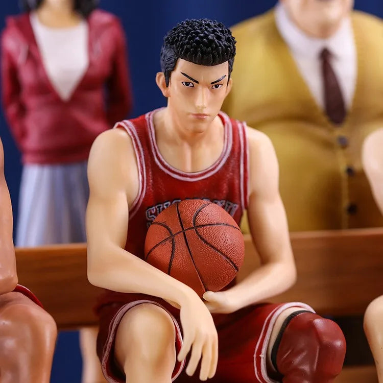 33cm New Slam Dunk Anime Figure Group Photo Perimeter PVC Model Statue Desktop Decoration Ornaments Kids Christmas Gifts Toys