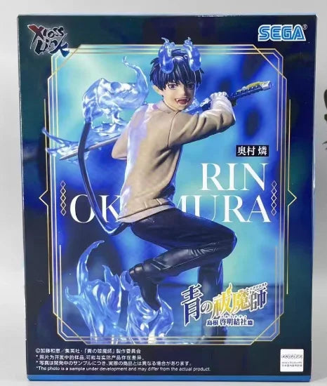 100% Genuine Sega Blue Exorcist Okumura Rin Yukio Pvc Collector Ornament Anime Figure Model Toy Gift New and Unopened In Stock