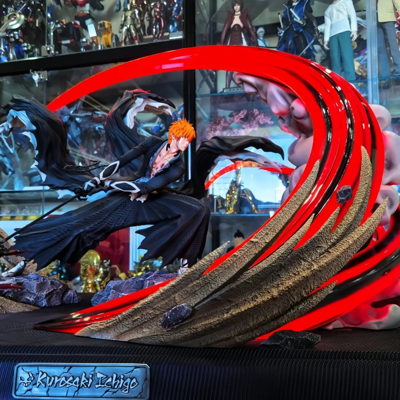 Getsuga Tensho Ichigo Special Effect Luminate Gk Statue Bleach Figure Ichigo Kurosaki Figure Figure Model Collection Toy Gift