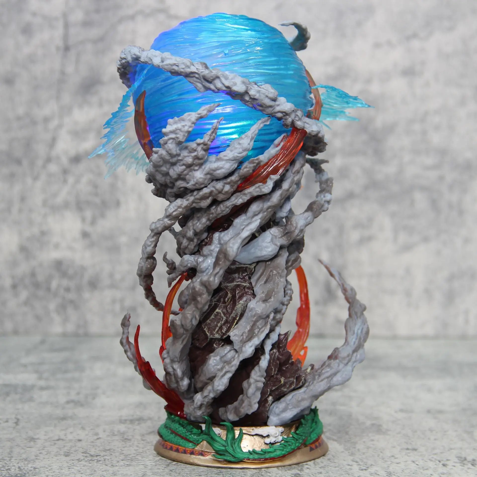 Hot 23cm Dragon Ball Anime Figure Goku Super Genki Bomb Luminous Figures Dbz Gk Figurine Pvc Statue Model Collectible Gifts