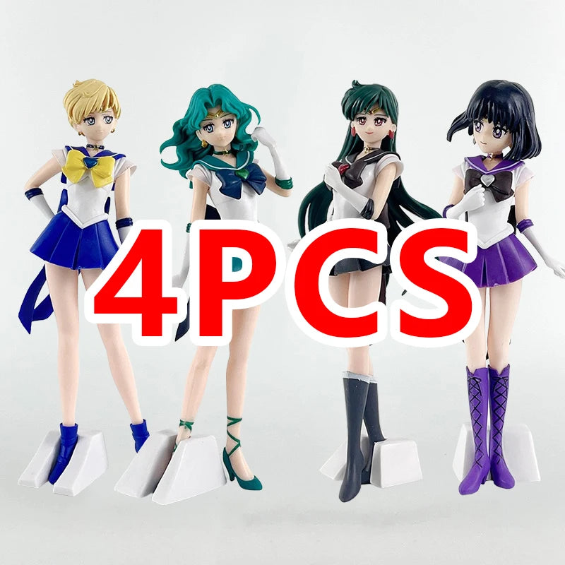 23cm Anime Sailor Moon Meiou Setsuna Figure GLITTER&GLAMOURS Kaiou Michiru Tenoh Haruka Tomoe Hotaru Action Figurine Toy Gift