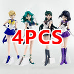 23cm Anime Sailor Moon Meiou Setsuna Figure GLITTER&GLAMOURS Kaiou Michiru Tenoh Haruka Tomoe Hotaru Action Figurine Toy Gift