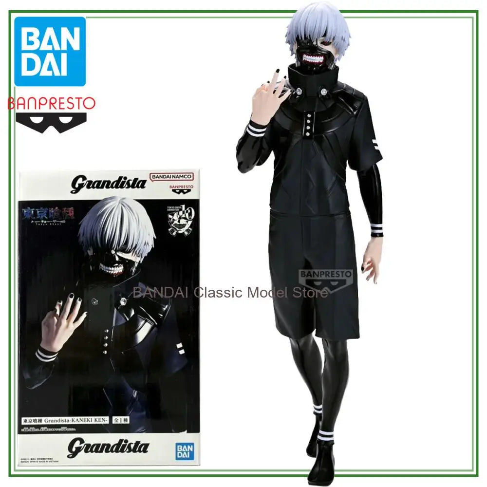 100% BANDAI Spirits Original Garage Kit Tokyo Ghoul Kaneki Ken Grandista Anime Cartoon Model Decoration Gifts Toys