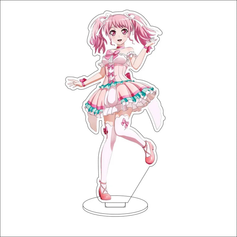 Anime BanG Dream! Acrylic Stand Ornaments Kasumi Toyama Ran Mitake Aya Maruyama Yukina Minato Figure Stand Halloween Gifts