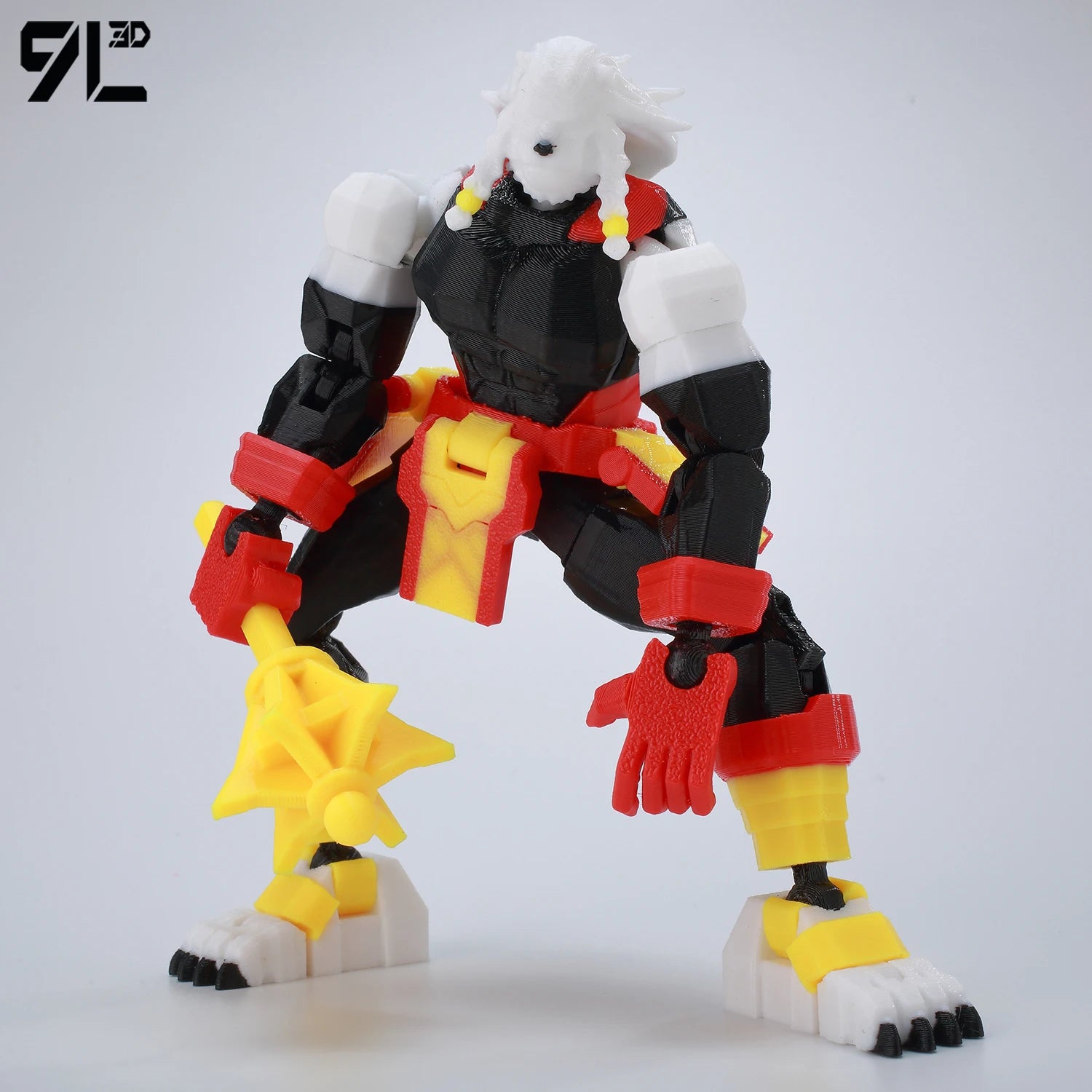 9L3D T13 Hero Invincible Boy Battle Roar Pose Berserk Figure LUCKY13 3D Printed Dummy13 Full Movable Collectible Toy Titan13
