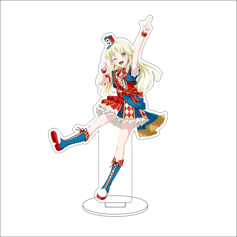 Anime BanG Dream! Acrylic Stand Ornaments Kasumi Toyama Ran Mitake Aya Maruyama Yukina Minato Figure Stand Halloween Gifts