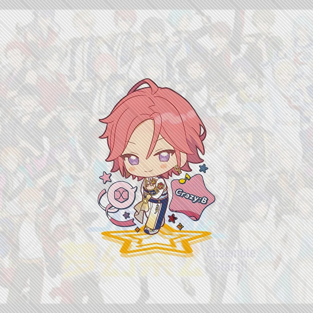 10CM game Ensemble Stars!! Acrylic Stand Model Desk Decor Cosplay Characters Ornament Accessories Good Christmas Gifts