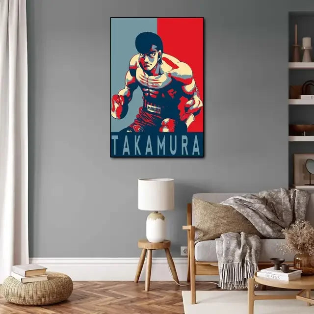 Hajime no Ippo Anime Video Game Canvas Art Poster  Modern Wall Art Picture Print for Family Bedroom Decor
