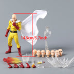 Kaiyodo Revoltech Saitama 1/12 Anime Action Figure Decoration Model Doll Toy Gift