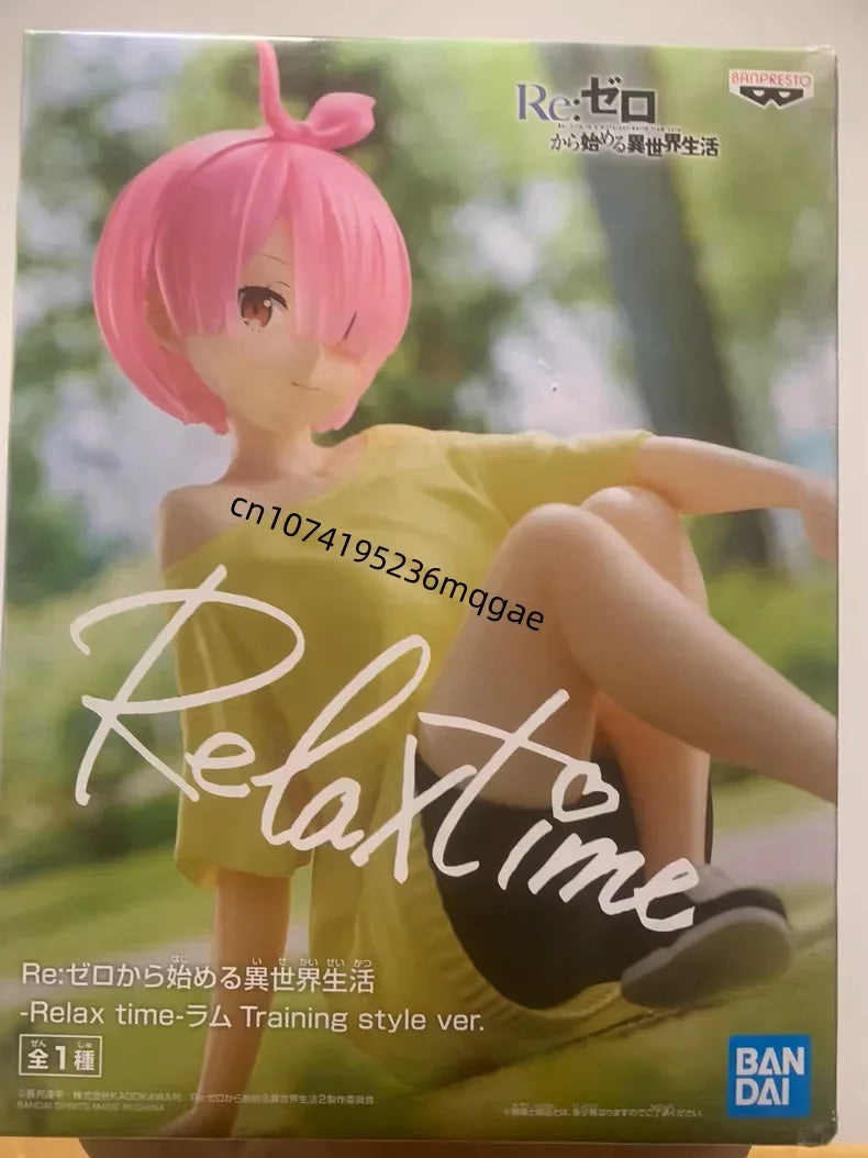In Stock Bandai Re: Life a Different World from Zero REM Minerva RAM Relax time series Anime Action Figures Model Collections