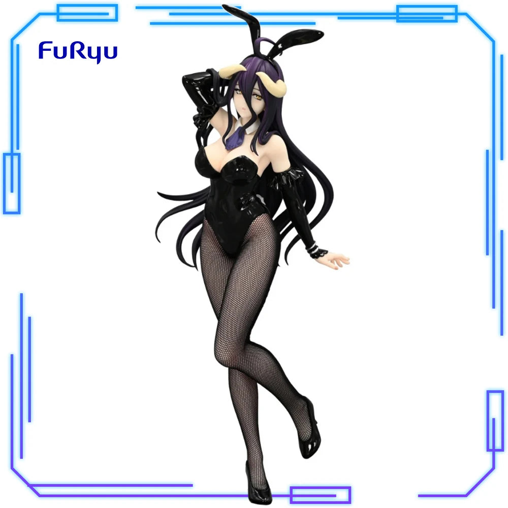 In Stock FuRyu Original Genuine Anime Overlord Albedo BiCute Bunnies Figure Black Ver 30cm BCB Collection Model Toy Figures Gift