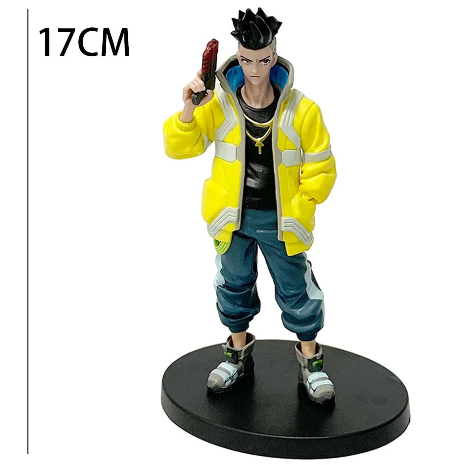 Four Anime Figure Cyberpunk Lucy Rebecca David Martinez Johnny Silverhand Action Figure Toys