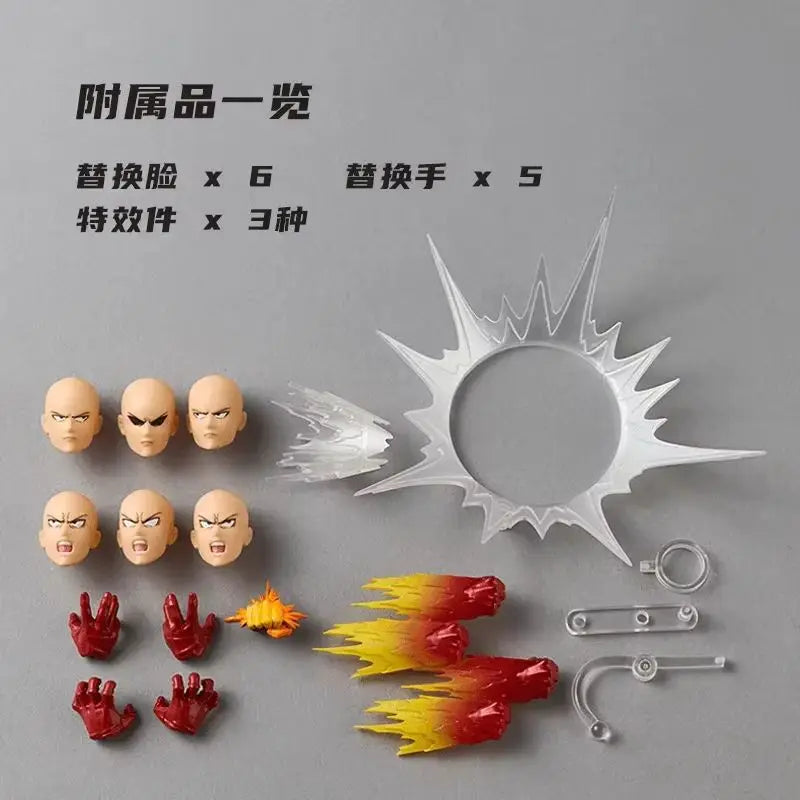 Hot Original Kaiyodo One Punch Man Saitama Amazing Yamaguchi Revoltech Saitama Anime Action Collection Figures Model Toys