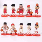6CM Anime Slam Dunk Sakuragi Hanamichi SHOHOKU Basketball Team Figure Animation Model Toys Gifts Collection Ornaments PVC Suit