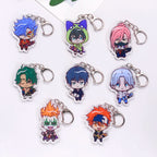 Anime Characters SK8 Infinity Acrylic Car Keychain Accessories Creative Kawaii Bag Charm Backpack Pendant Keyring Gifts For Fans