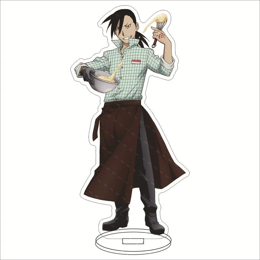 Anime Fullmetal Alchemist Acrylic Stand Action Figure PVC Desktop Stand Model Toy Christmas Gif