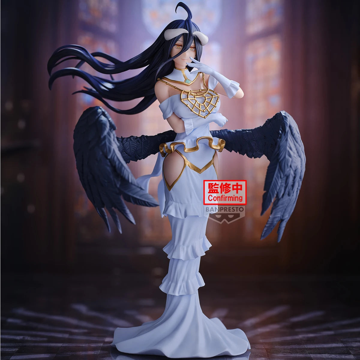 Original Bandai Banpresto Overlord Ainz Ooal Gown Albedo Pvc Anime Figures Action Figure Model Toys Christmas Gifts
