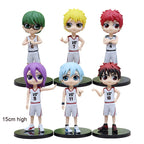 Anime Kuroko basketball action figure 6 styles white uniform Kuroko Tetsuya Teppei Kagami Taiga collectible toy for boys gift