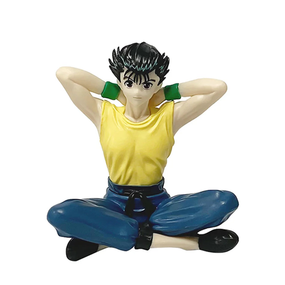 8cm YuYu Hakusho Figure Palm Size Yusuke Urameshi Anime Shuichi Minamino/Youko Kurama Action Figure Collectible Model Doll Toys
