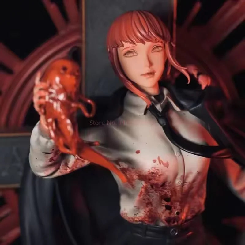 Chainsaw Man Anime Collectible Garage Kit Devil Hunter Makima Figure Sculpture Desktop Decoration Model Pvc Collectible Toy Gift