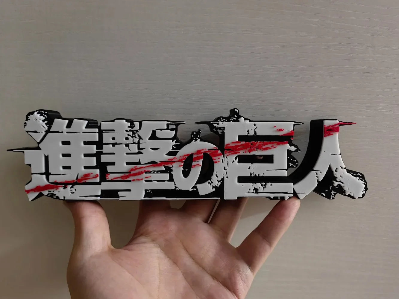 Shingeki No Kyojin 3D Printdd Model Doll billboard for Attack on Titan Eren Mikasa Figure Collection Cosplay Exhibition Display