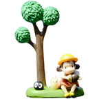 New Japanese My Neighbor Totoro Series Spirited Away Doll Hand Made Doll Pvc Car Interior Desktop Gift Micro Landscape Ornaments