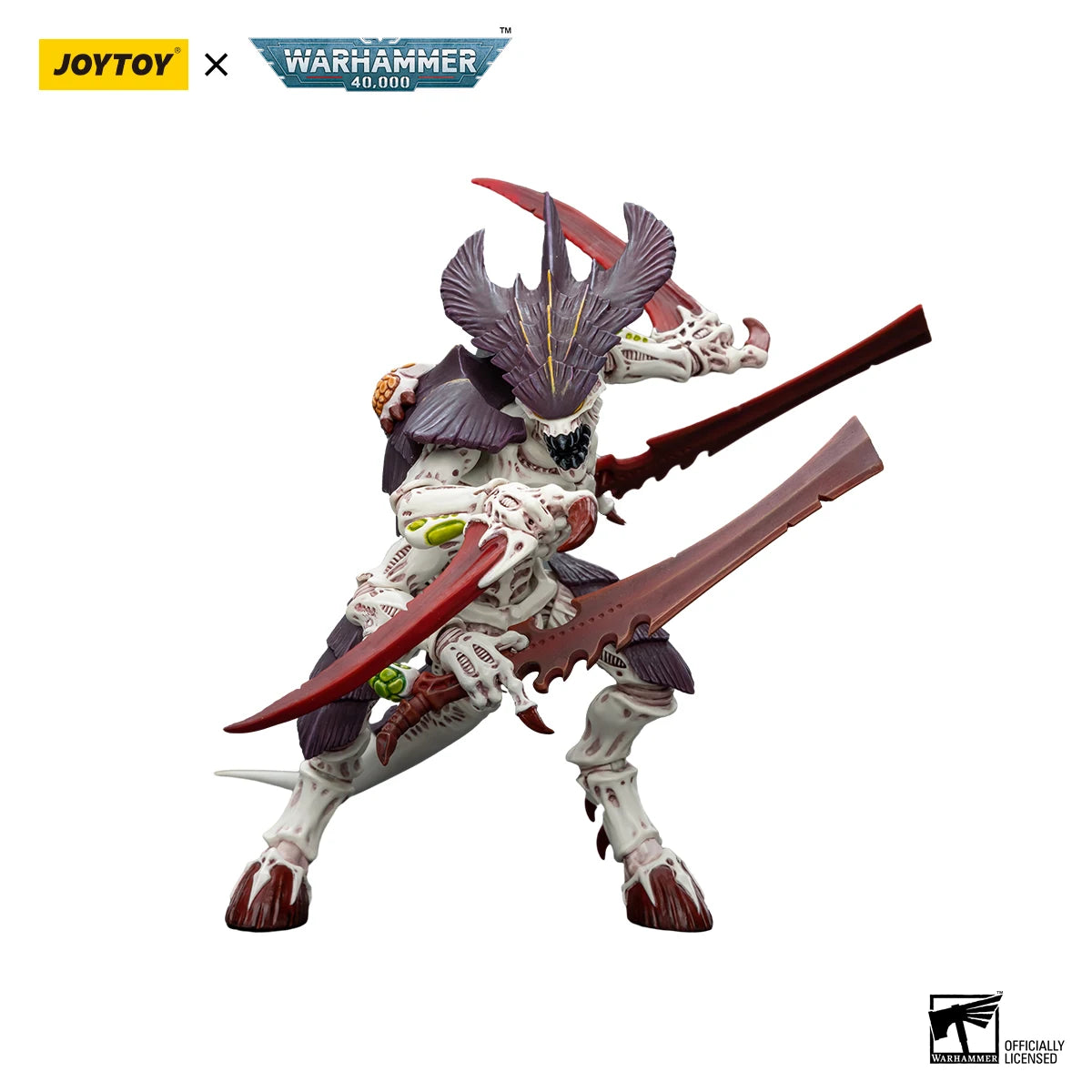 JOYTOY Warhammer 40k 1/18 Action Figures Tyranids Hive Fleet Leviathan Tyranid Warrior with Boneswordg