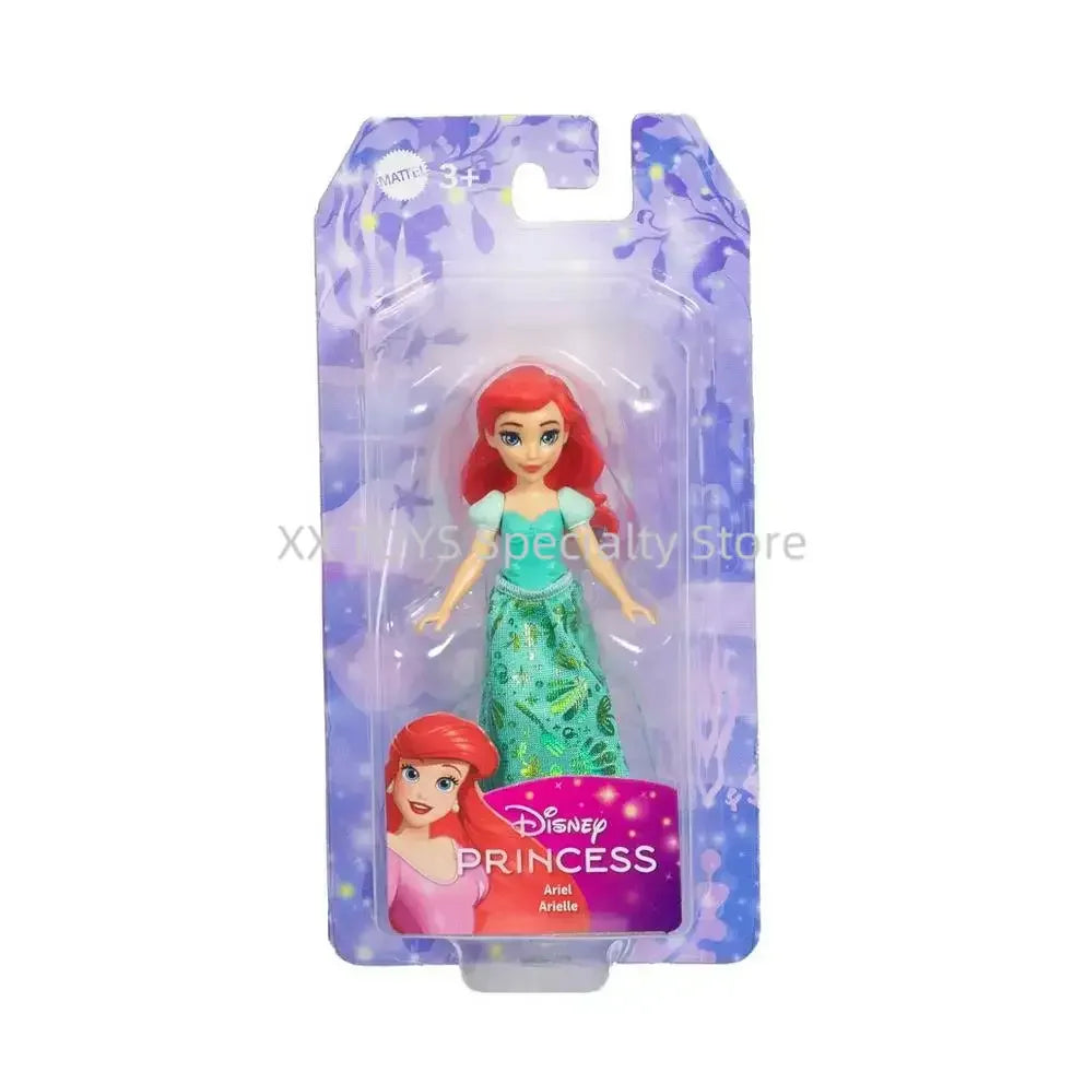 Disney Princess Core Small Model Series Rapunzel Ariel Snow White Princess Belle Movable Joint Model Collectible Ornaments Gifts