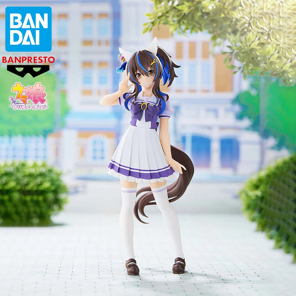 Original Genuine BANDAI BANPRESTO Uma Musume Pretty Derby Daitaku Helios Anime Figure Boxed Premium Table Ornament Model Toys