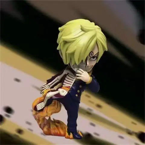 New Anime One Piece Semi Dissected First Generation Blind Box Zoro Luffy Sanji Robin Figure Ornaments Kids Toy Birthday Gift