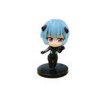 Bandai 1Pcs Random Style 10CM 2025 Anime EVA Asuka Ayanami Rei Q version Kawaii Figure PVC Model Toys Doll Gift