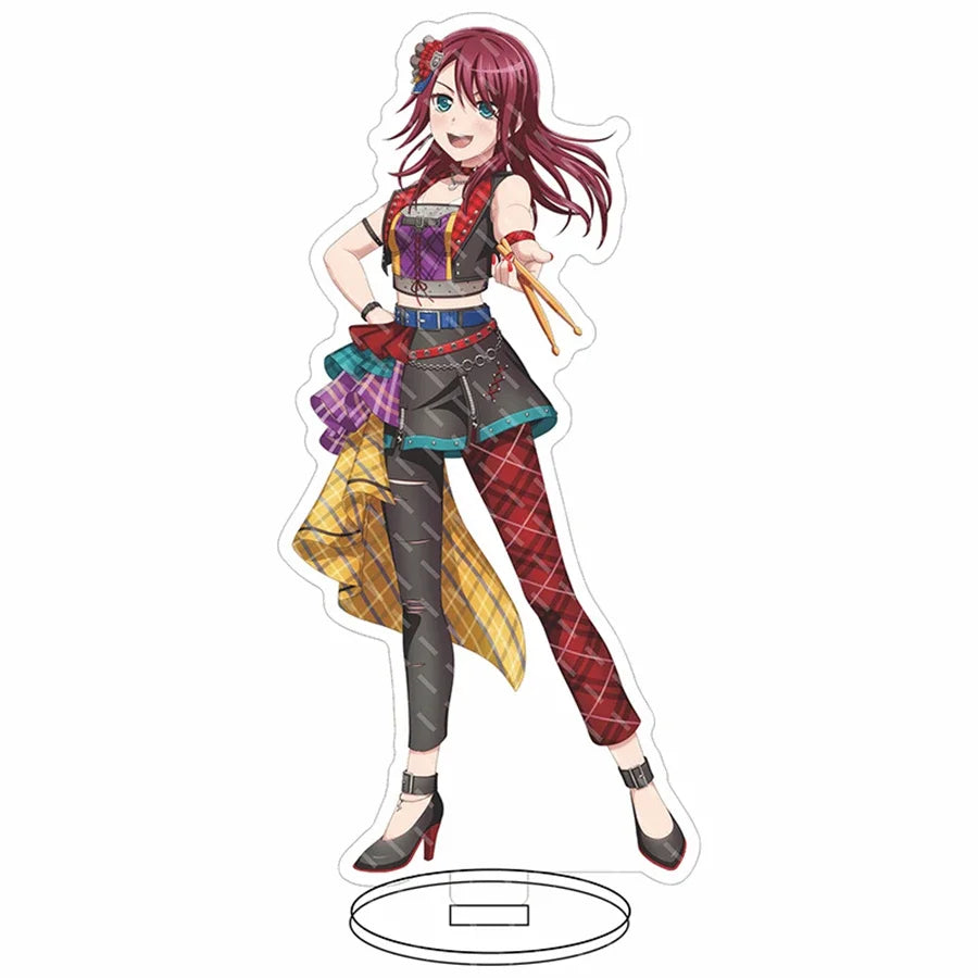 Anime Figure BanG Dream Maruyama Aya Sayo Hikawa Cosplay Acrylic Stand Model Plate Desk Decor Standing Sign Keychain Gifts