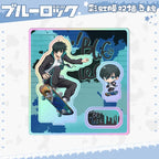 15cm Anime BLUE LOCK Figure Stand Model Isagi Yoichi Bachira Meguru Skateboard Birthday Tabletop Decoration Christmas Gift Toy