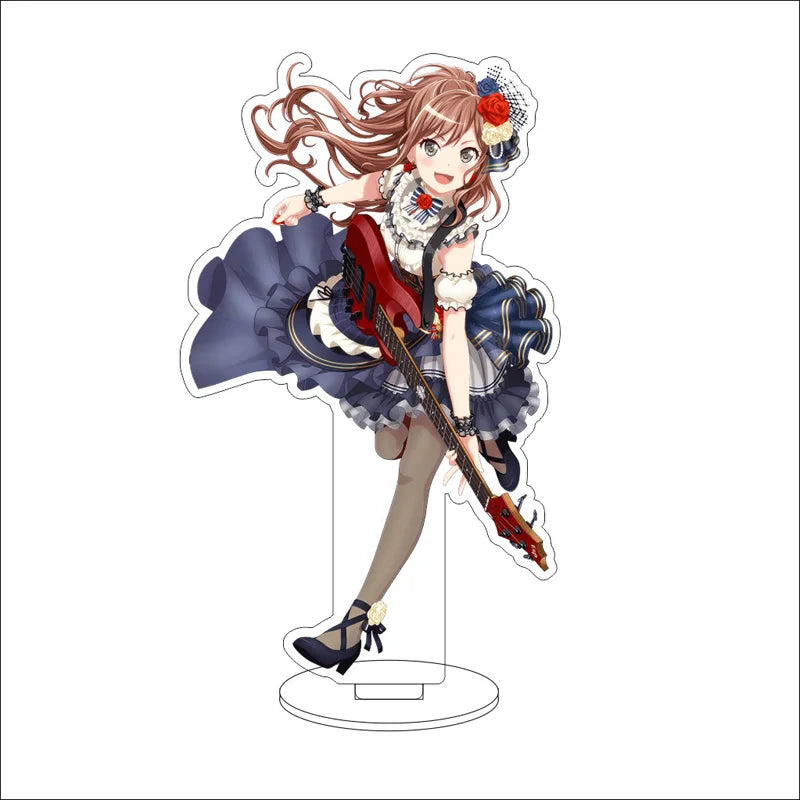 Anime BanG Dream! Acrylic Stand Ornaments Kasumi Toyama Ran Mitake Aya Maruyama Yukina Minato Figure Stand Halloween Gifts