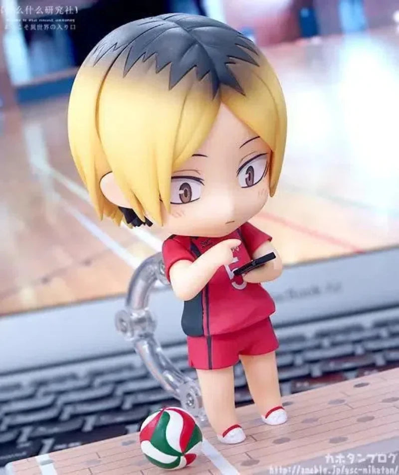 10CM Anime Haikyuu Kozume Kenma Q Version kawaii Joint replaceable Action Figures PVC Model Statue Desk Decor Doll Toy Gifts