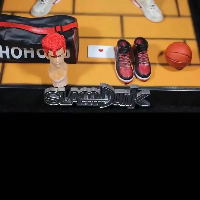 33cm Slam Dunk Sakuragi Hanamichi Standing Posture  Anime Figure Model Statue Boys Collection Desktop Decoration Ornament Toys