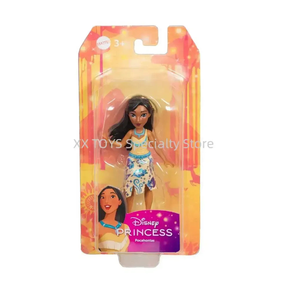 Disney Princess Core Small Model Series Rapunzel Ariel Snow White Princess Belle Movable Joint Model Collectible Ornaments Gifts