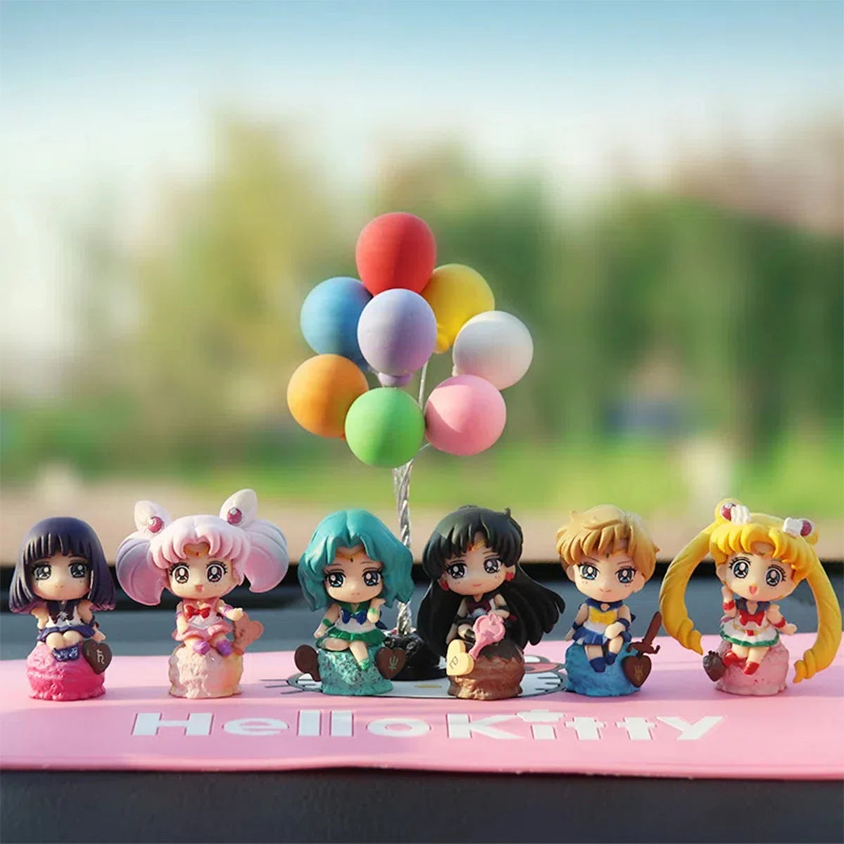 Sailor Moon Animation Game Peripheral Toys Lovely Figure Model Car Desktop Decoration Sailor Moon Mercury Mars Jupiter Venus