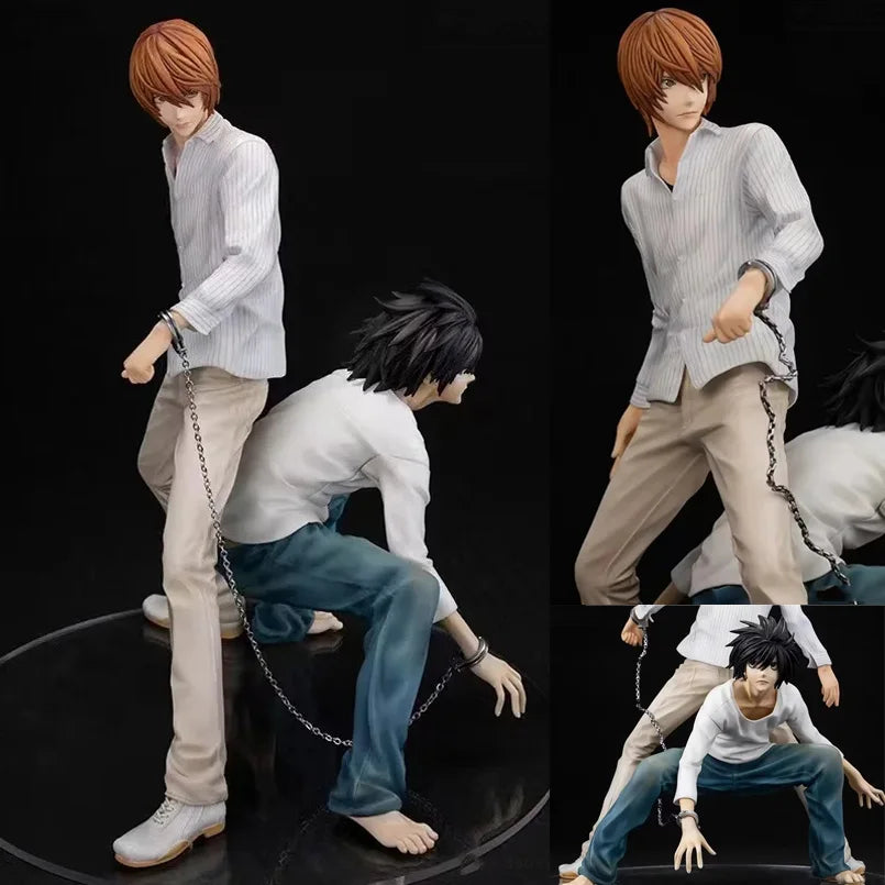 20cm DEATH NOTE Yagami Light L·Lawliet L Lawliet Anime Figurine Action Figure Toys Doll Christmas Gift No Box